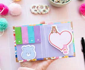 Care Bears Allover Print Sticky Note and Tab Box Set