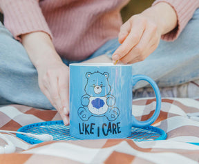 Care Bears Grumpy Bear "Like I Care" Ceramic Mug | Holds 20 Ounces