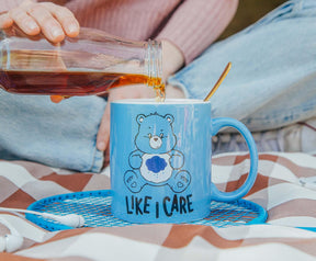 Care Bears Grumpy Bear "Like I Care" Ceramic Mug | Holds 20 Ounces