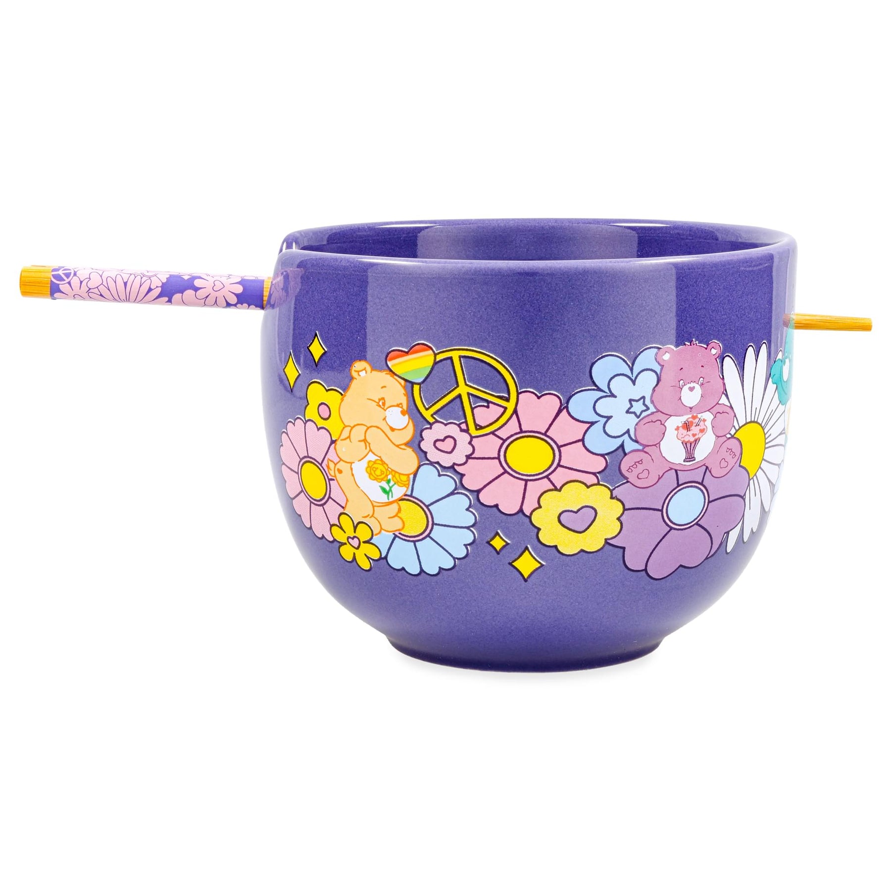 Care Bears Flower Power 20-Ounce Ceramic Ramen Bowl With Chopsticks