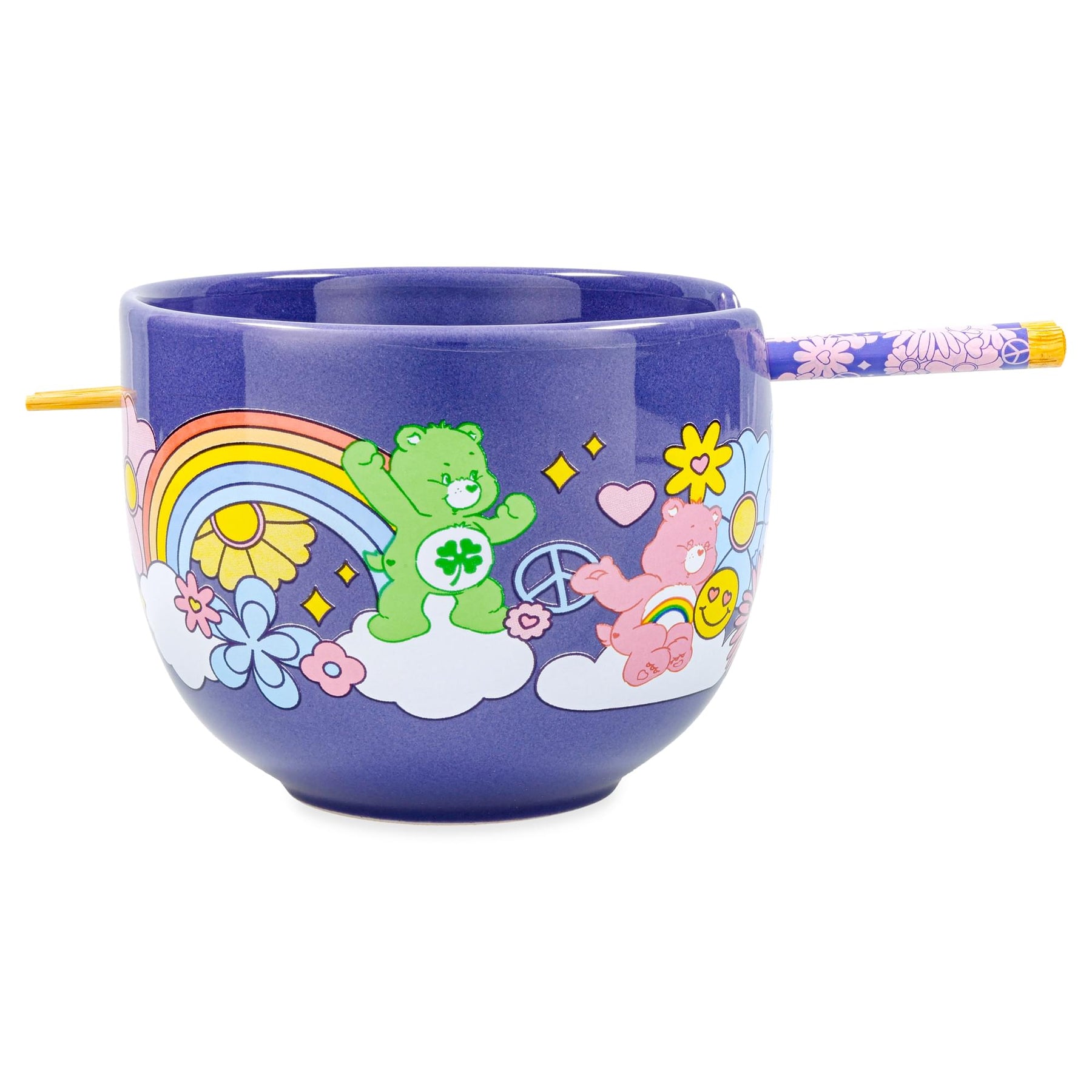 Care Bears Flower Power 20-Ounce Ceramic Ramen Bowl With Chopsticks