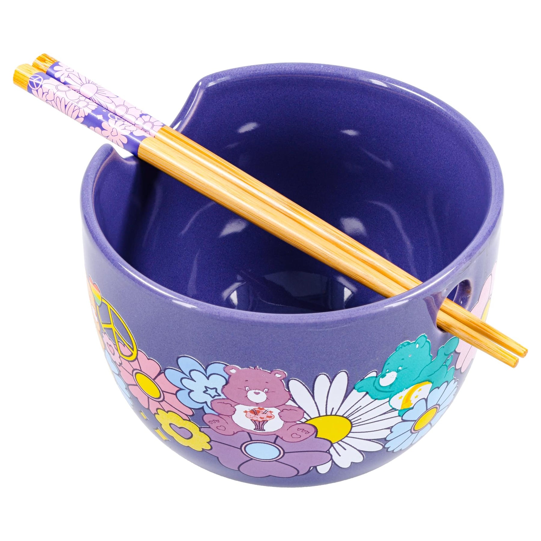Care Bears Flower Power 20-Ounce Ceramic Ramen Bowl With Chopsticks