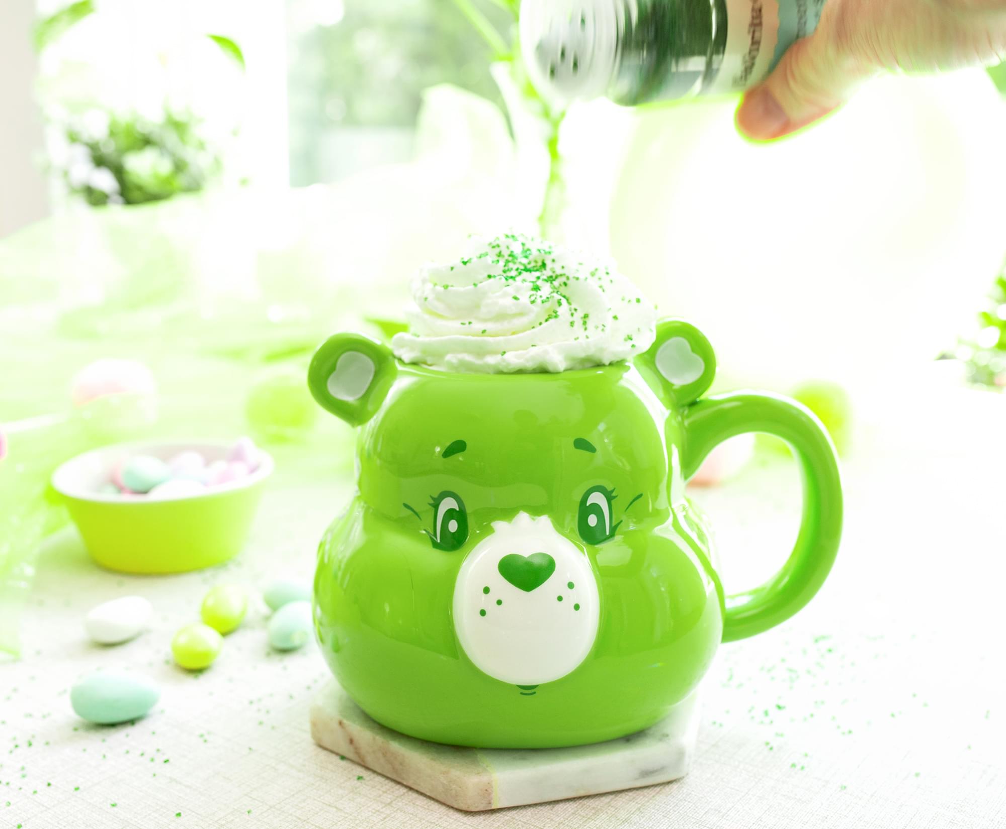 Care Bears Good Luck Bear 3D Sculpted Ceramic Mug | Holds 20 Ounces