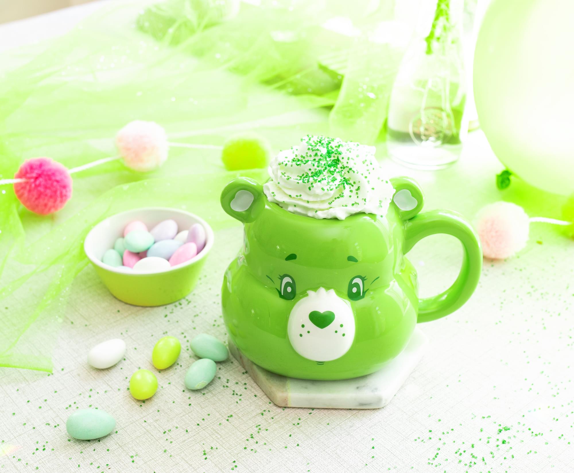 Care Bears Good Luck Bear 3D Sculpted Ceramic Mug | Holds 20 Ounces