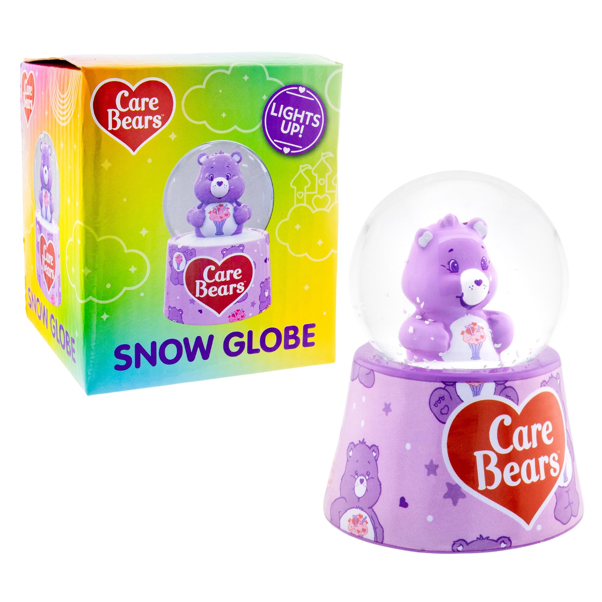 Care Bears Share Bear Mini Light-Up Snow Globe | 3 Inches Tall