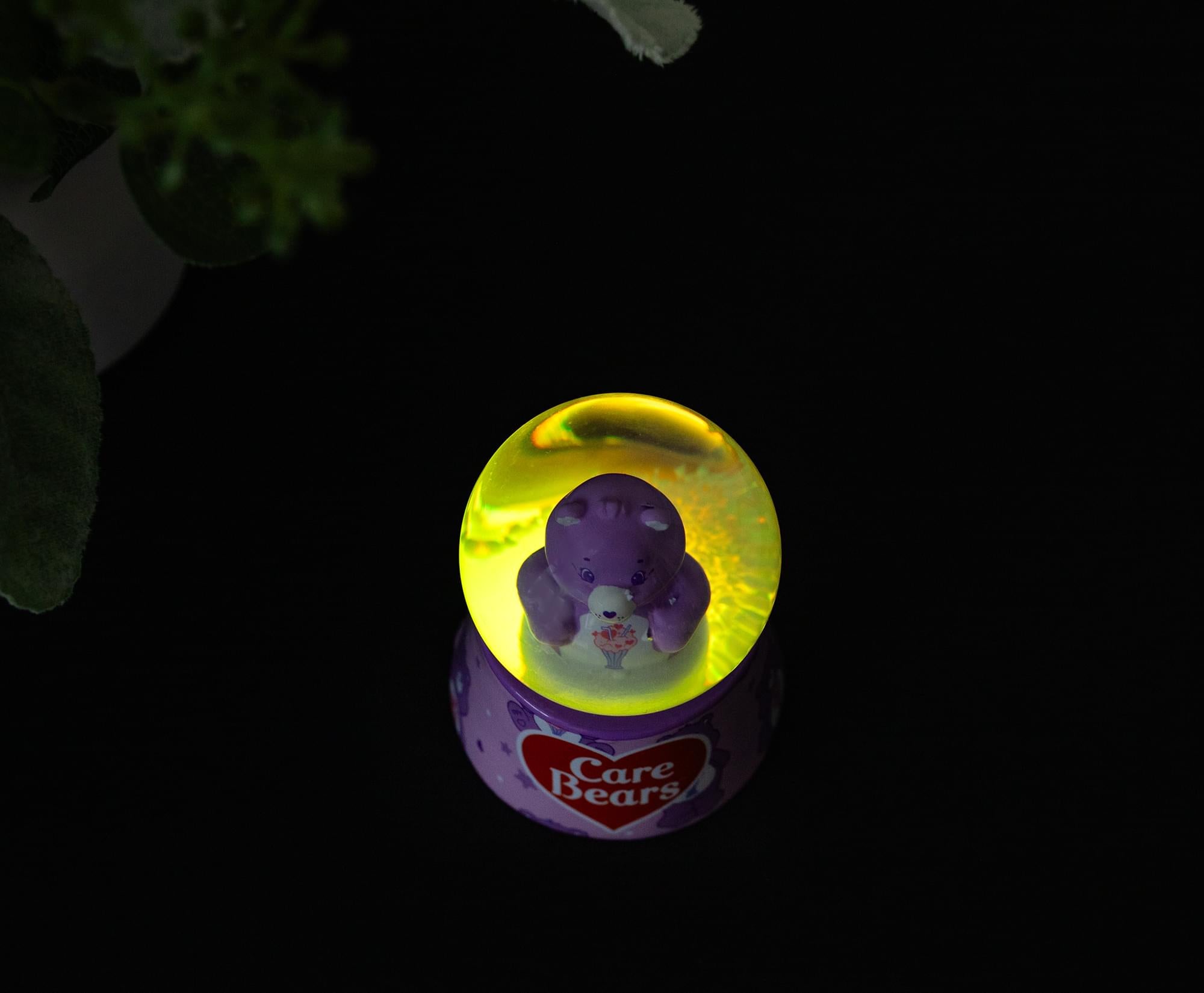 Care Bears Share Bear Mini Light-Up Snow Globe | 3 Inches Tall