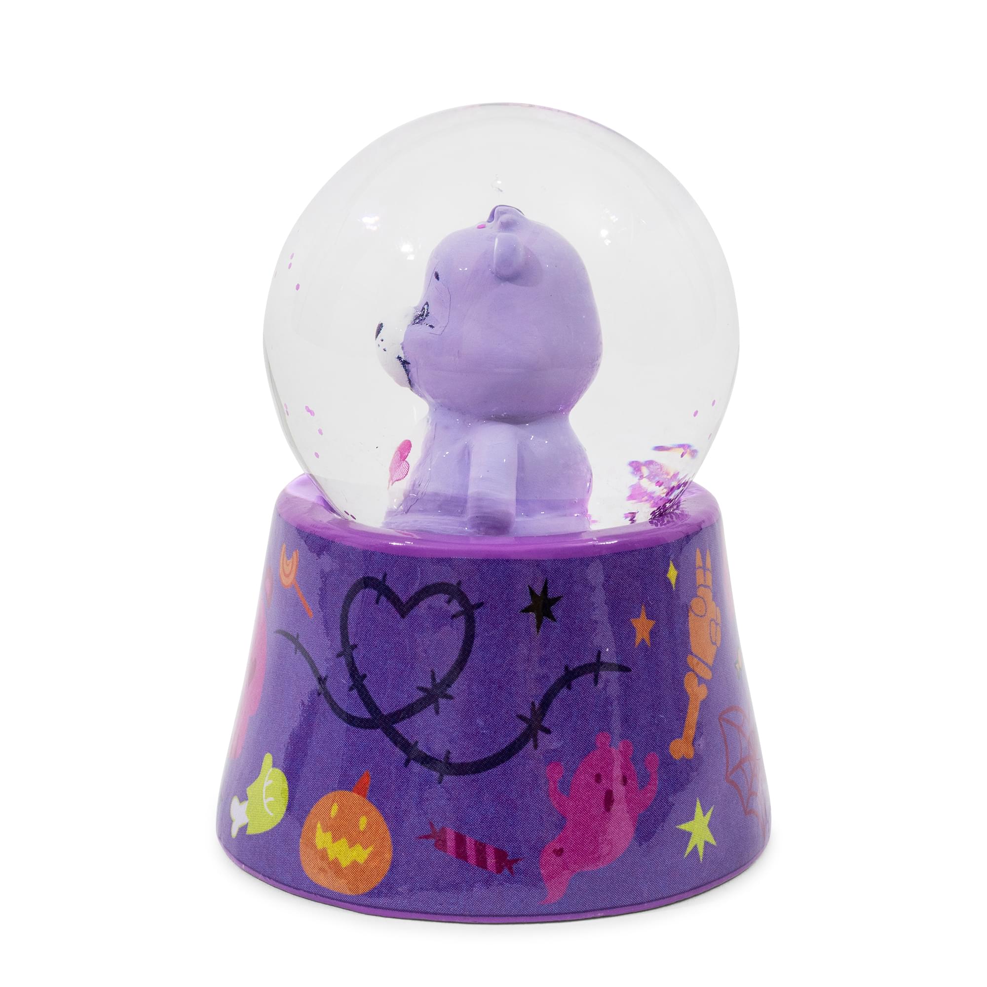 Care Bears Harmony Bear Frankenstein 3-Inch Mini Light-Up Snow Globe