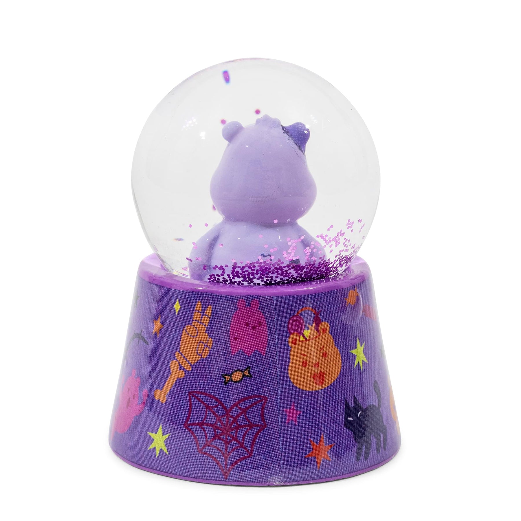 Care Bears Harmony Bear Frankenstein 3-Inch Mini Light-Up Snow Globe