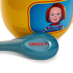 Child's Play Chucky "Good Guys" Ceramic Soup Mug With Spoon | Holds 24 Ounces