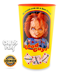 Child's Play Chucky "Good Guys" 4-Piece Plastic Cup Set | Each Holds 22 Ounces
