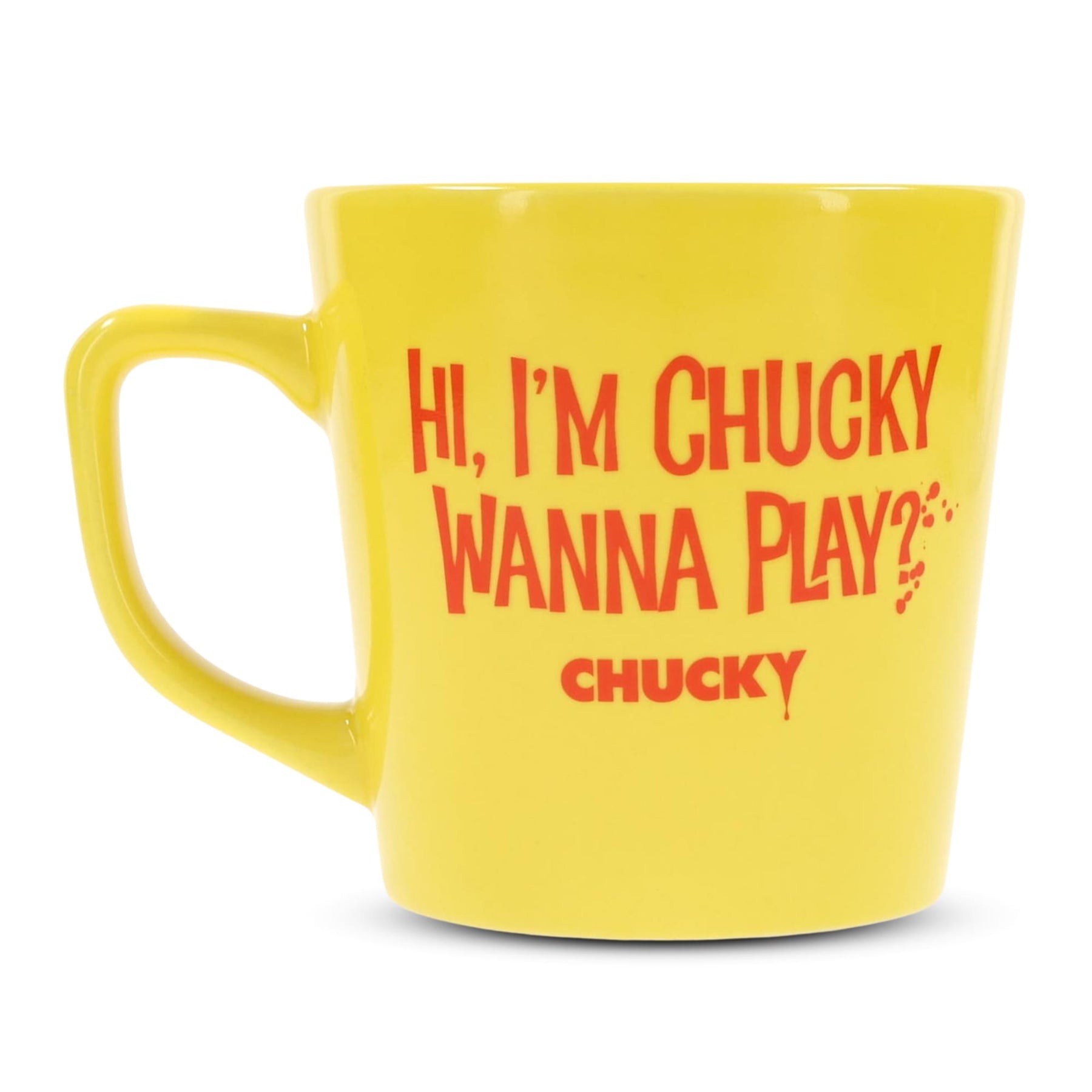 Child's Play Chucky "Wanna Play?" Ceramic Latte Mug | Holds 17 Ounces