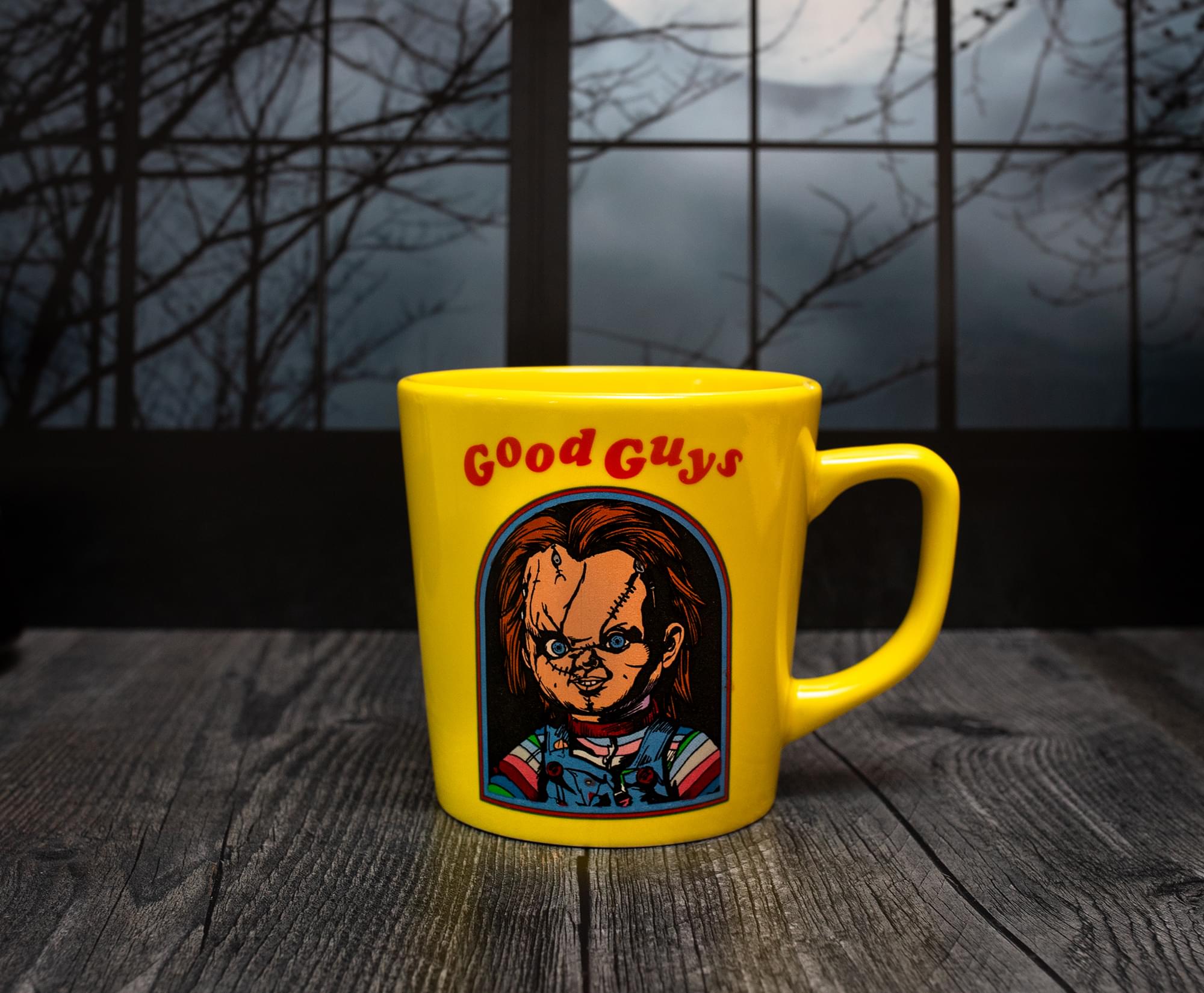 Child's Play Chucky "Wanna Play?" Ceramic Latte Mug | Holds 17 Ounces
