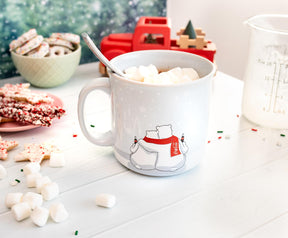Coca-Cola Holiday Polar Bears Ceramic Camper Mug | Holds 20 Ounces