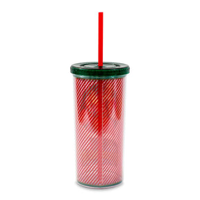 Coca-Cola Santa Claus Holidays Carnival Cup With Lid and Straw | Holds 20 Ounces