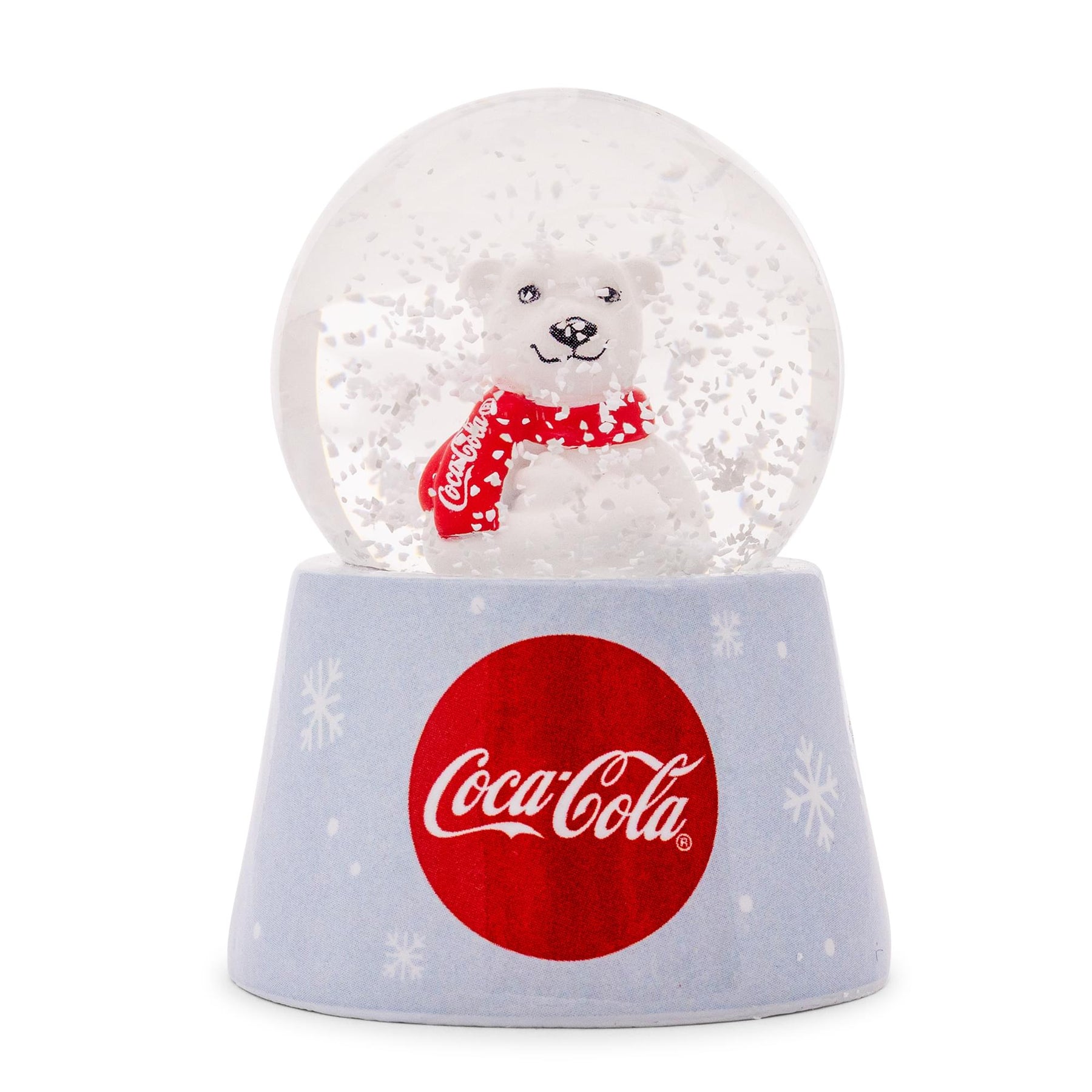 Coca-Cola Holiday Polar Bear 3-Inch Mini Light-Up Snow Globe