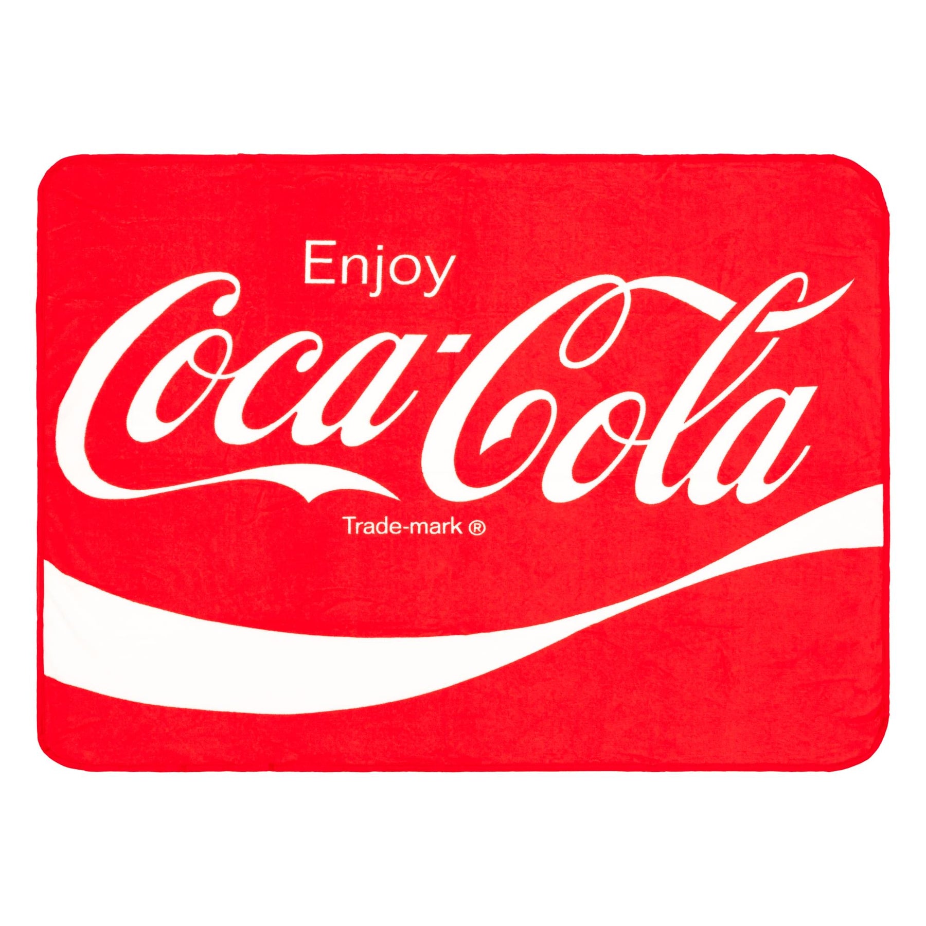 Coca-Cola Classic Logo Fleece Throw Blanket | 45 x 60 Inches