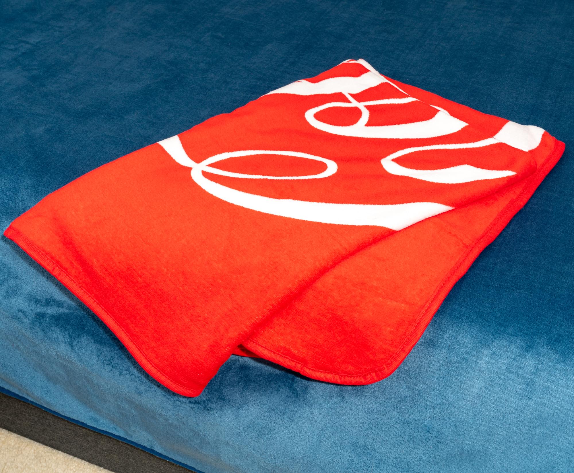 Coca-Cola Classic Logo Fleece Throw Blanket | 45 x 60 Inches
