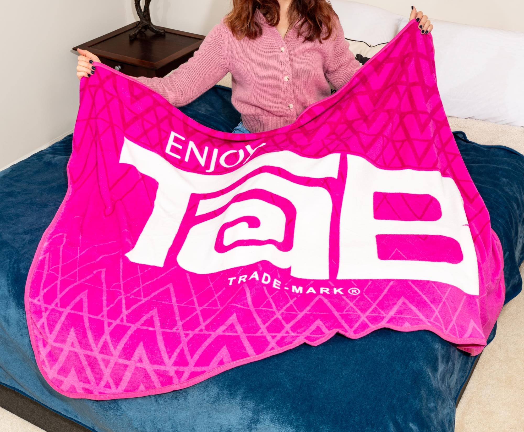 Coca-Cola Tab Logo Fleece Throw Blanket | 45 x 60 Inches