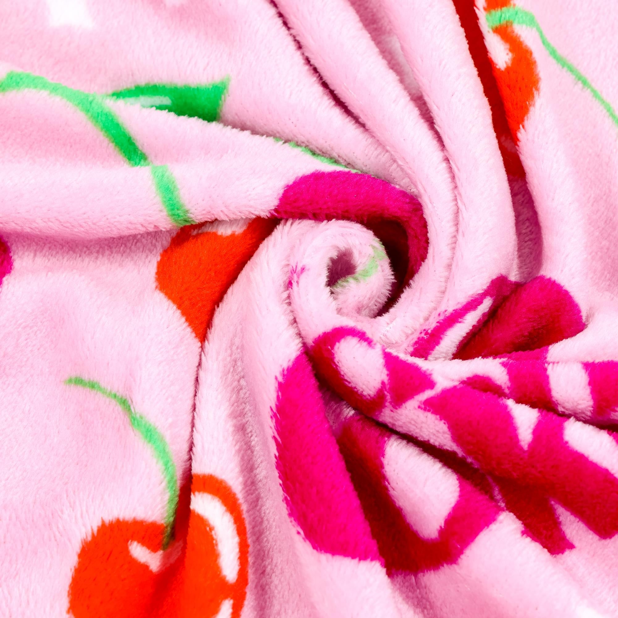 Coca-Cola Cherry Coke Logo Collage Fleece Throw Blanket | 45 x 60 Inches