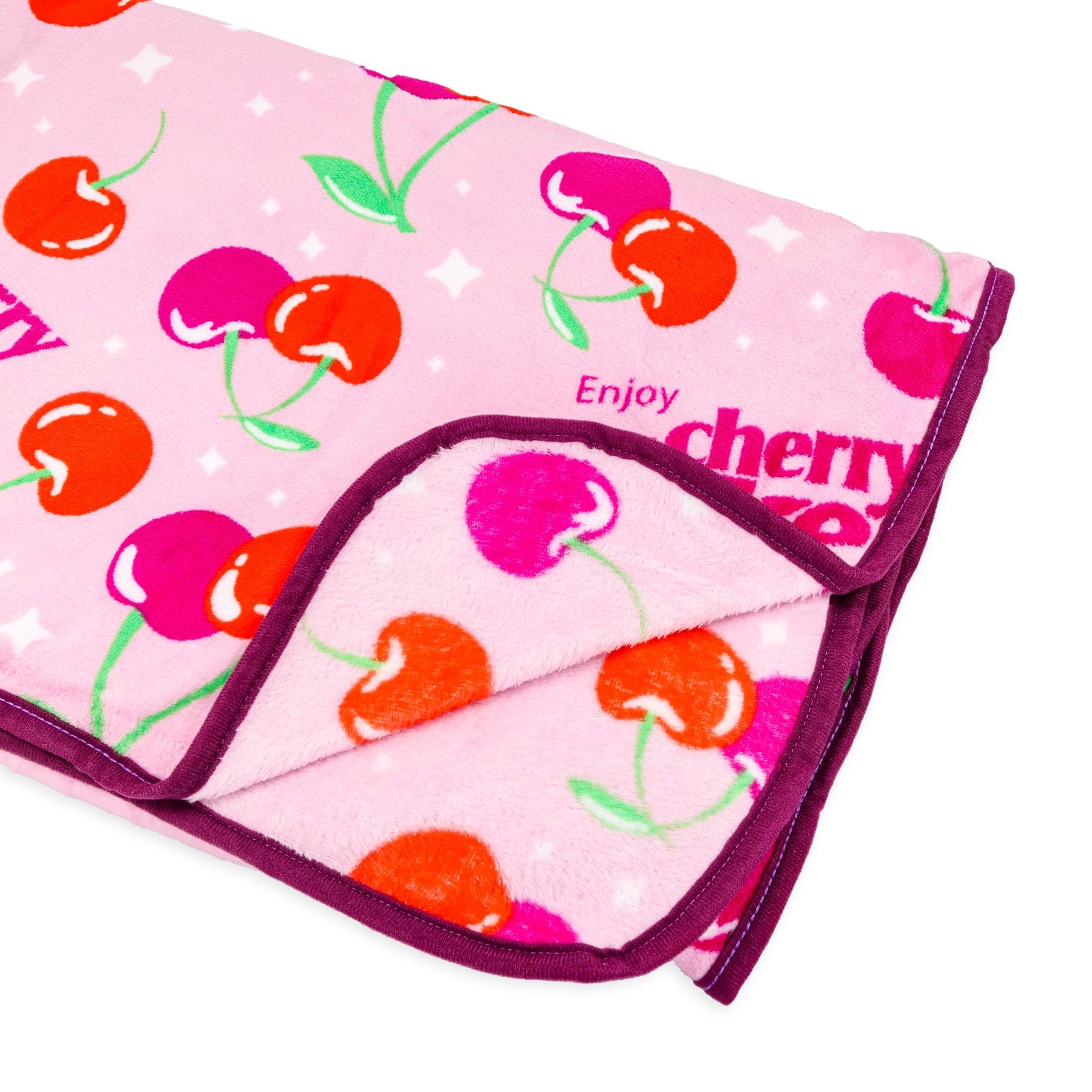 Coca-Cola Cherry Coke Logo Collage Fleece Throw Blanket | 45 x 60 Inches