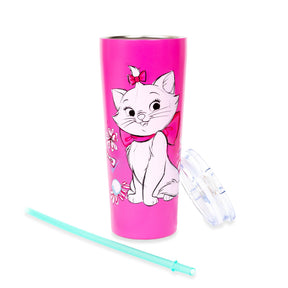 Disney The Aristocats Marie "Bonjour" Stainless Steel Tumbler | Holds 22 Ounces