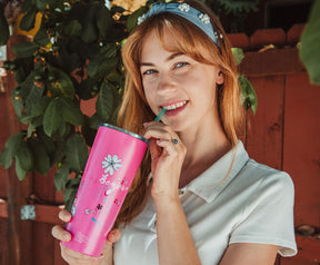 Disney The Aristocats Marie "Bonjour" Stainless Steel Tumbler | Holds 22 Ounces