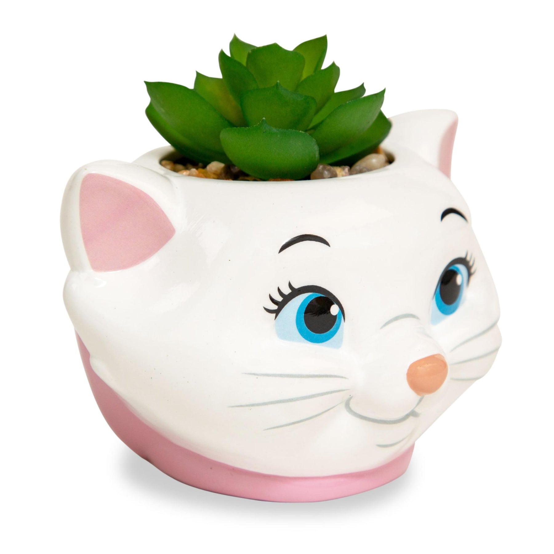 Disney The Aristocats Marie 4-Inch Mini Planter With Artificial Succulent