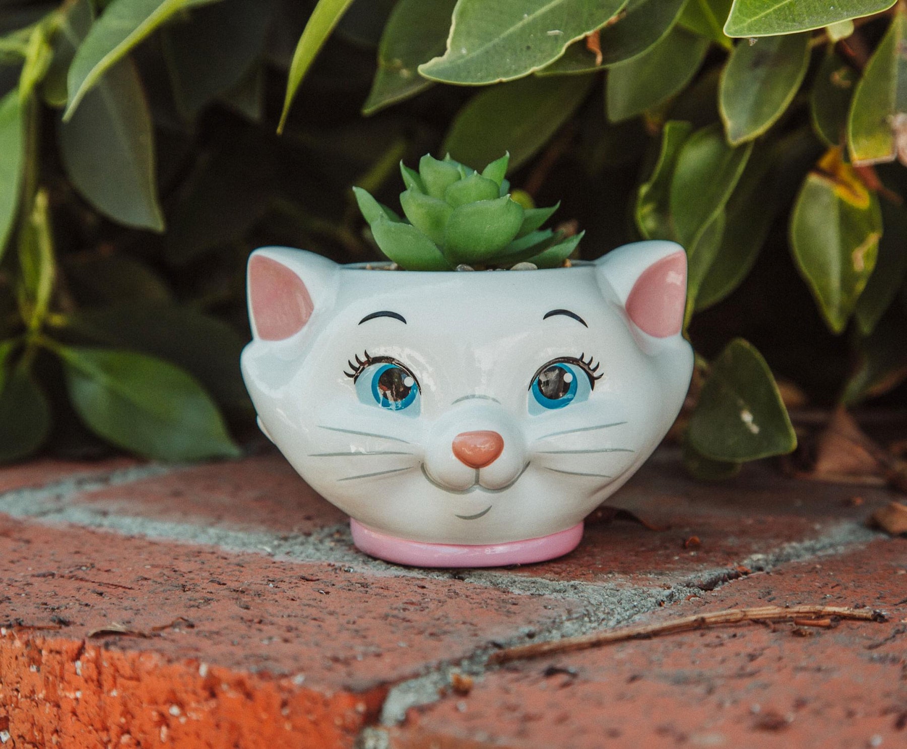 Disney The Aristocats Marie 4-Inch Mini Planter With Artificial Succulent