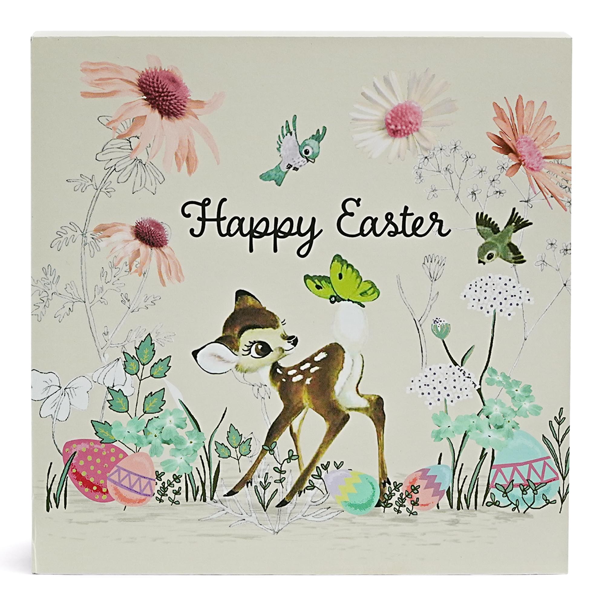 Disney Bambi "Happy Easter" 6 x 6 Inch Wood Box Sign