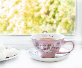 Disney The Aristocats Marie Ceramic Teacup and Saucer Set