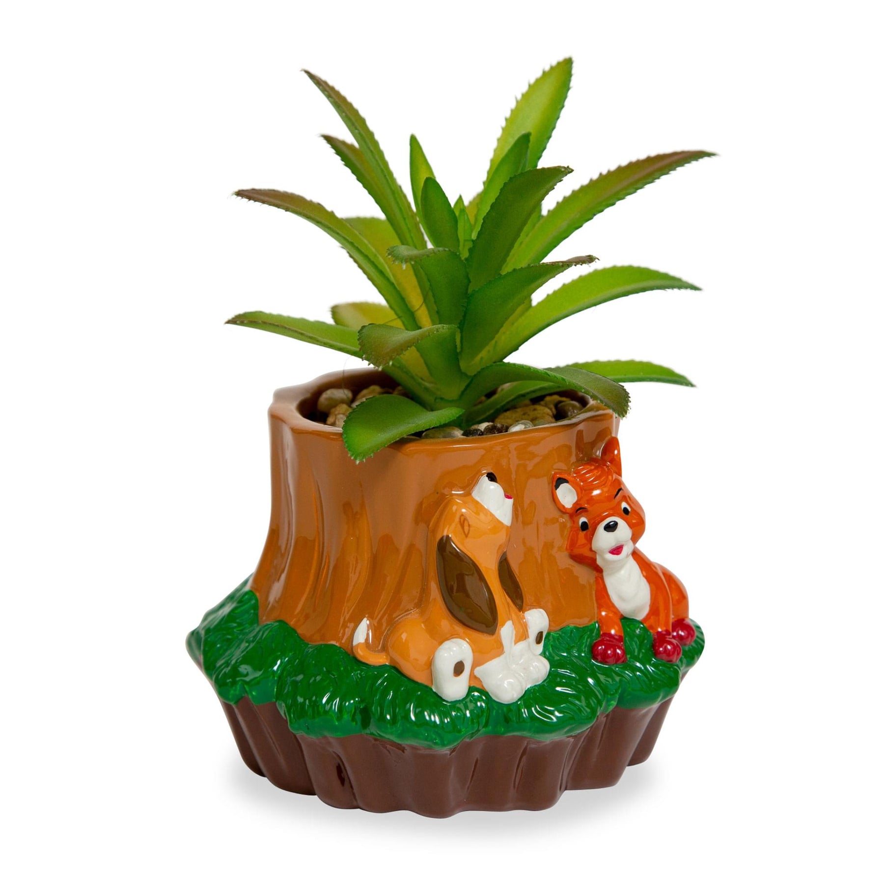 Disney The Fox and the Hound 4-Inch Mini Planter With Artificial Succulent