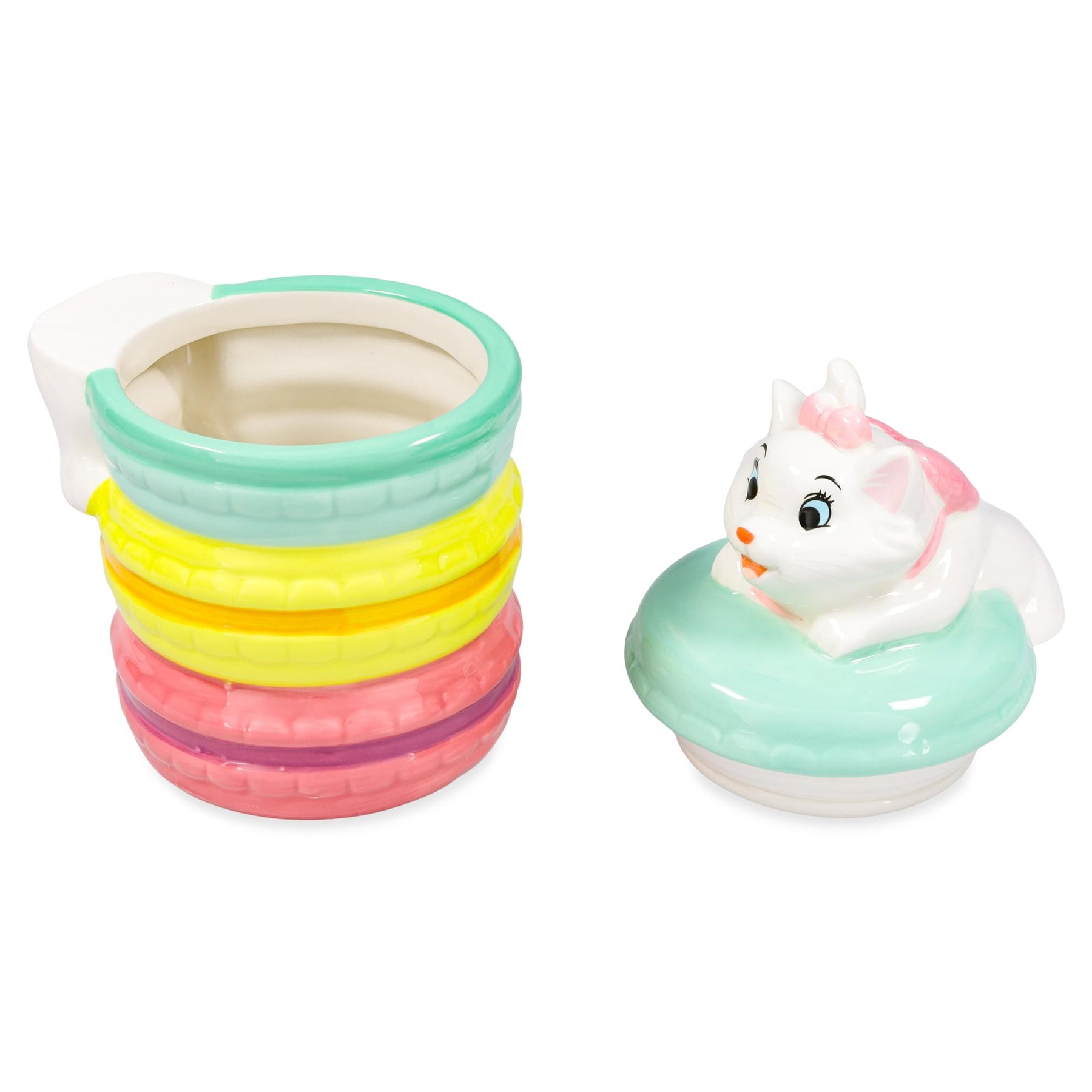 Disney The Aristocats Marie Macarons 6-Inch Sculpted Ceramic Snack Jar