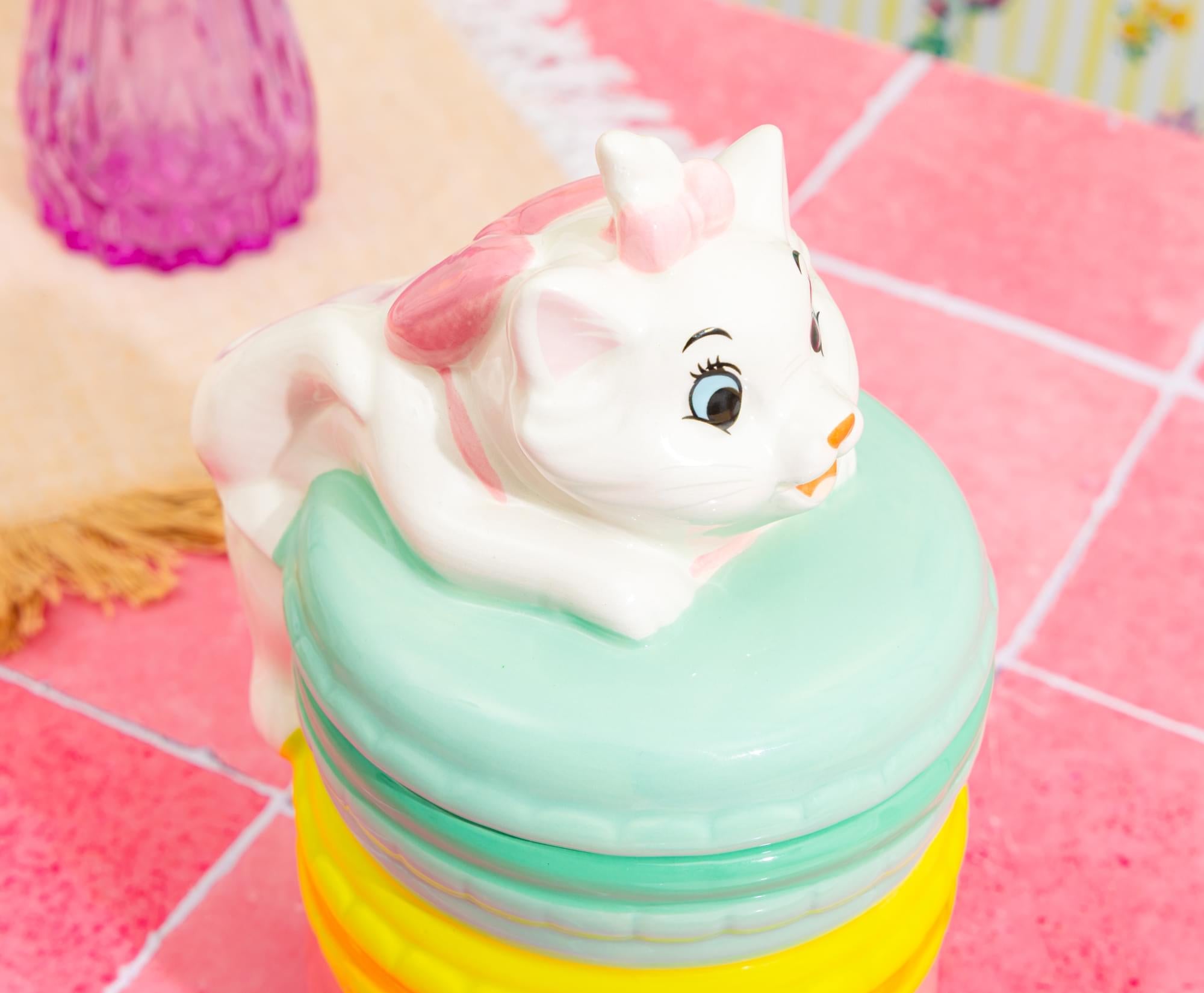 Disney The Aristocats Marie Macarons 6-Inch Sculpted Ceramic Snack Jar