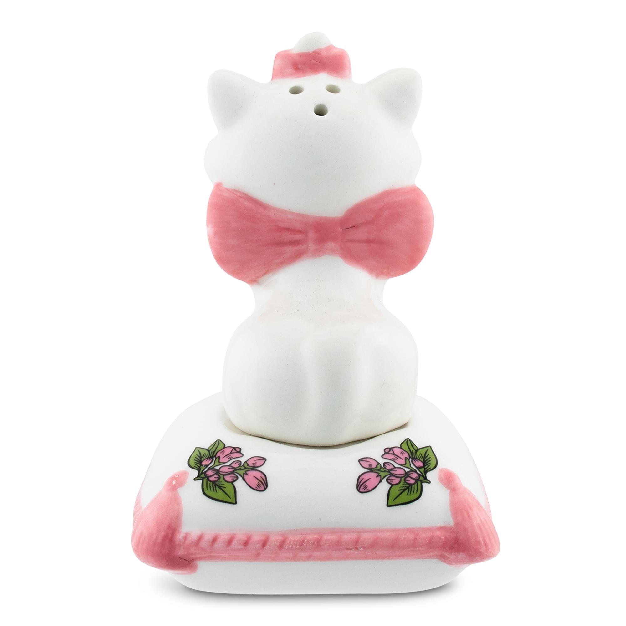 Disney The Aristocats Marie With Pillow Ceramic Salt and Pepper Shaker Set