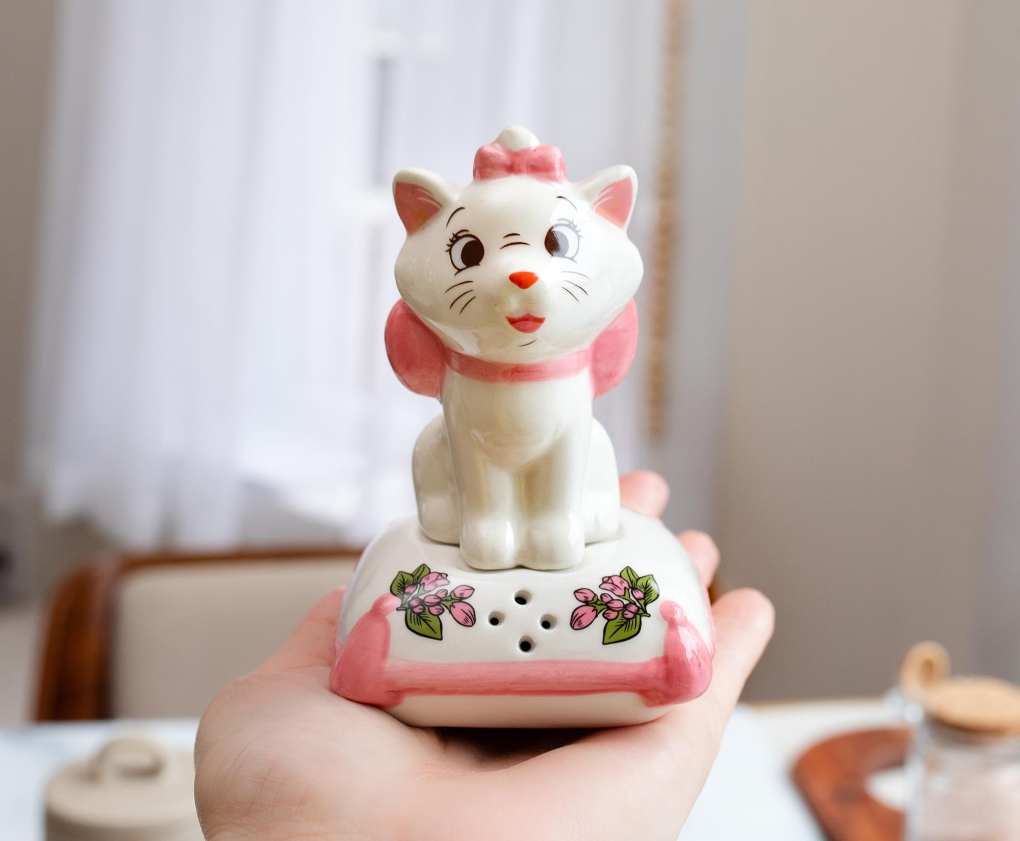 Disney The Aristocats Marie With Pillow Ceramic Salt and Pepper Shaker Set