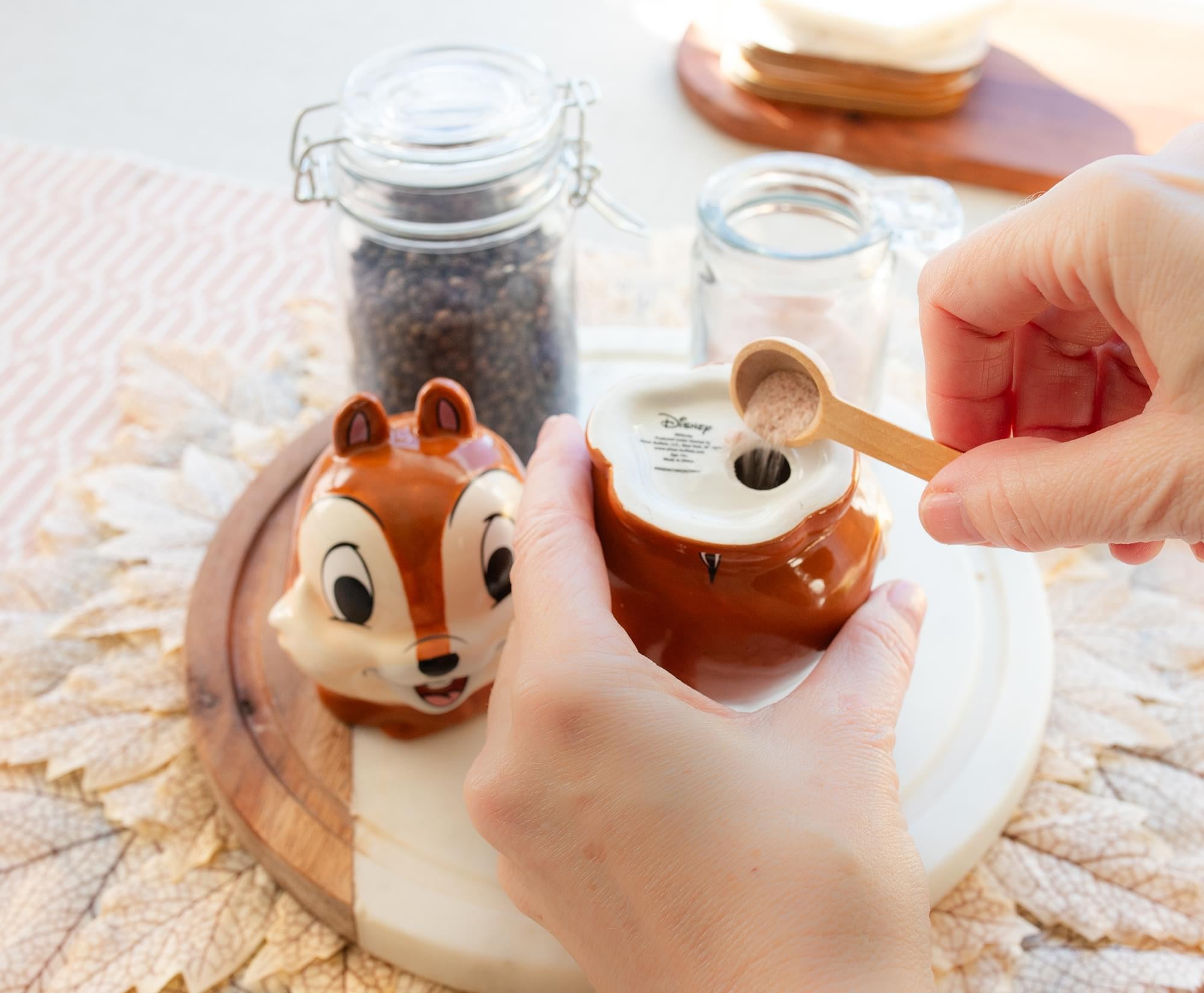 Disney Chip 'n' Dale Ceramic Salt and Pepper Shaker Set