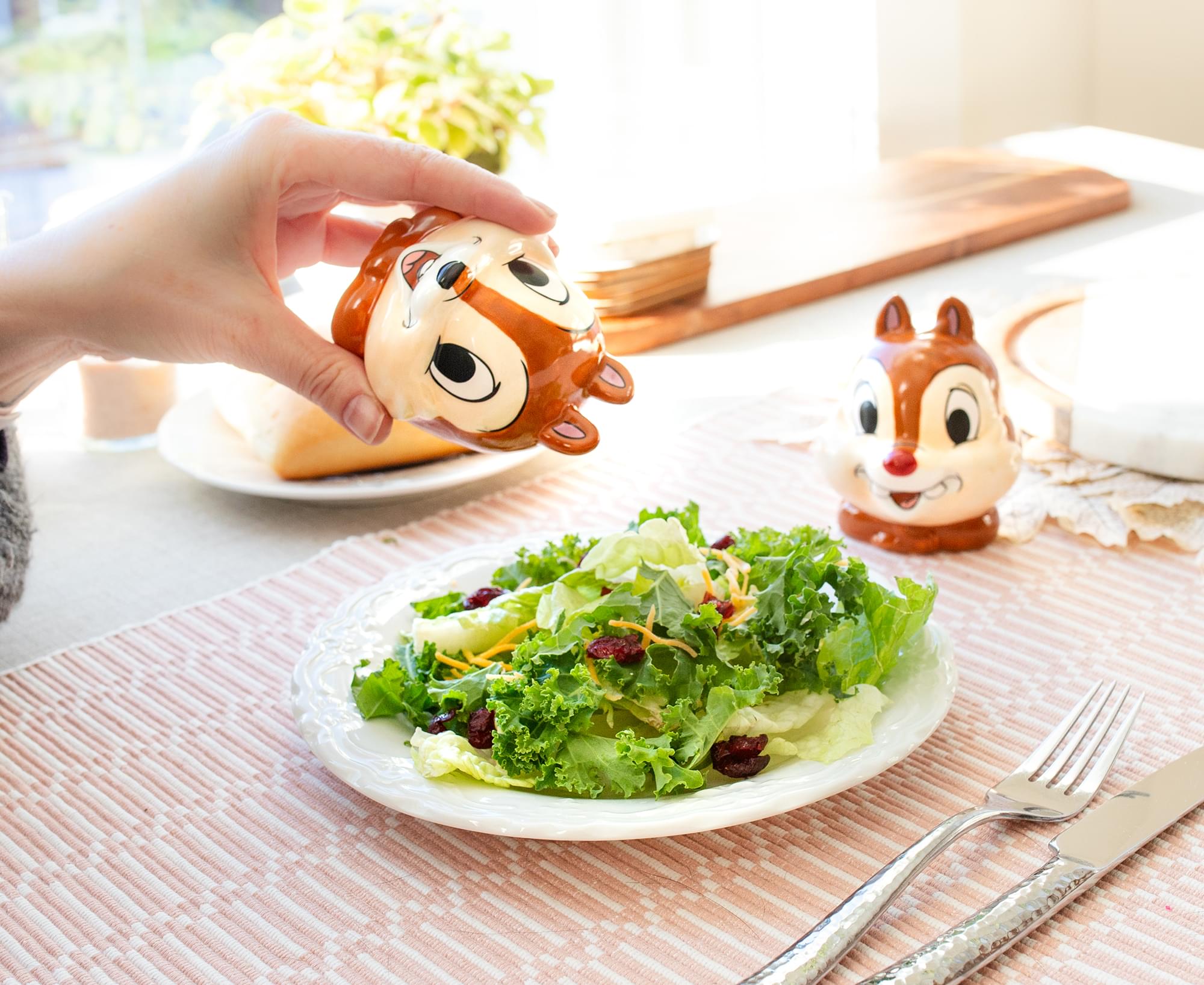 Disney Chip 'n' Dale Ceramic Salt and Pepper Shaker Set