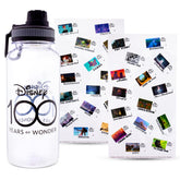 Disney 100 Years of Wonder 32-Ounce Twist Spout Water Bottle and Sticker Set