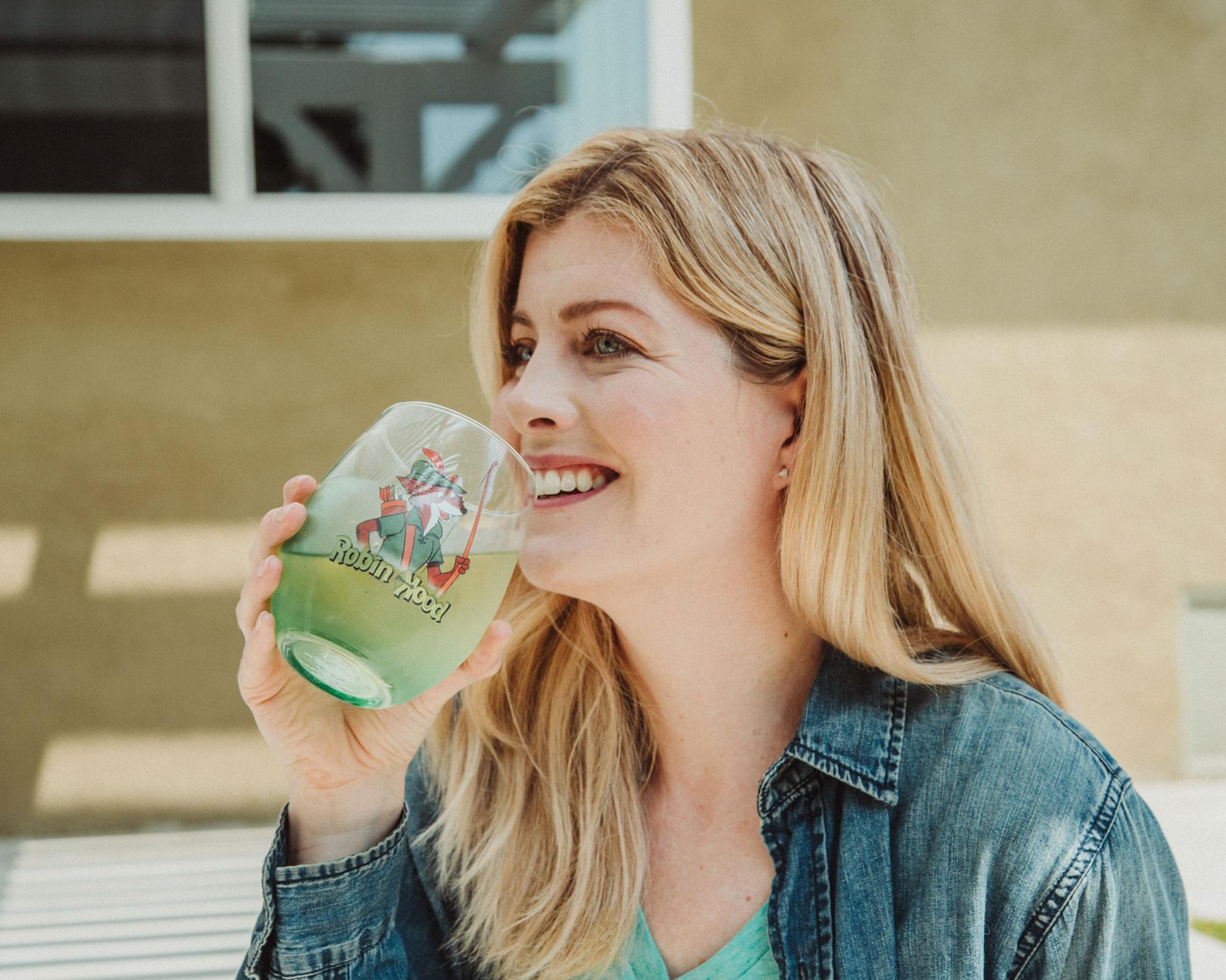Disney Robin Hood Stemless Wine Glass | Holds 20 Ounces