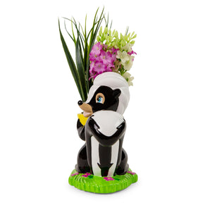 Disney Bambi Flower Skunk 6-Inch Ceramic Planter With Artificial Succulent