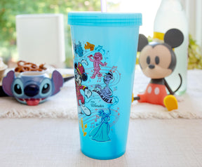 Disney 100 Mickey Mouse Color-Change Tumbler With Lid and Straw | Holds 20 Ounce