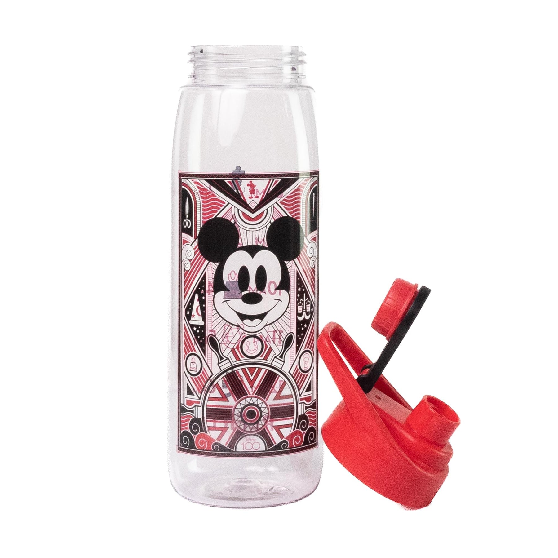 Disney 100 Captain Mickey Mouse Water Bottle With Timetable | Holds 28 Ounces