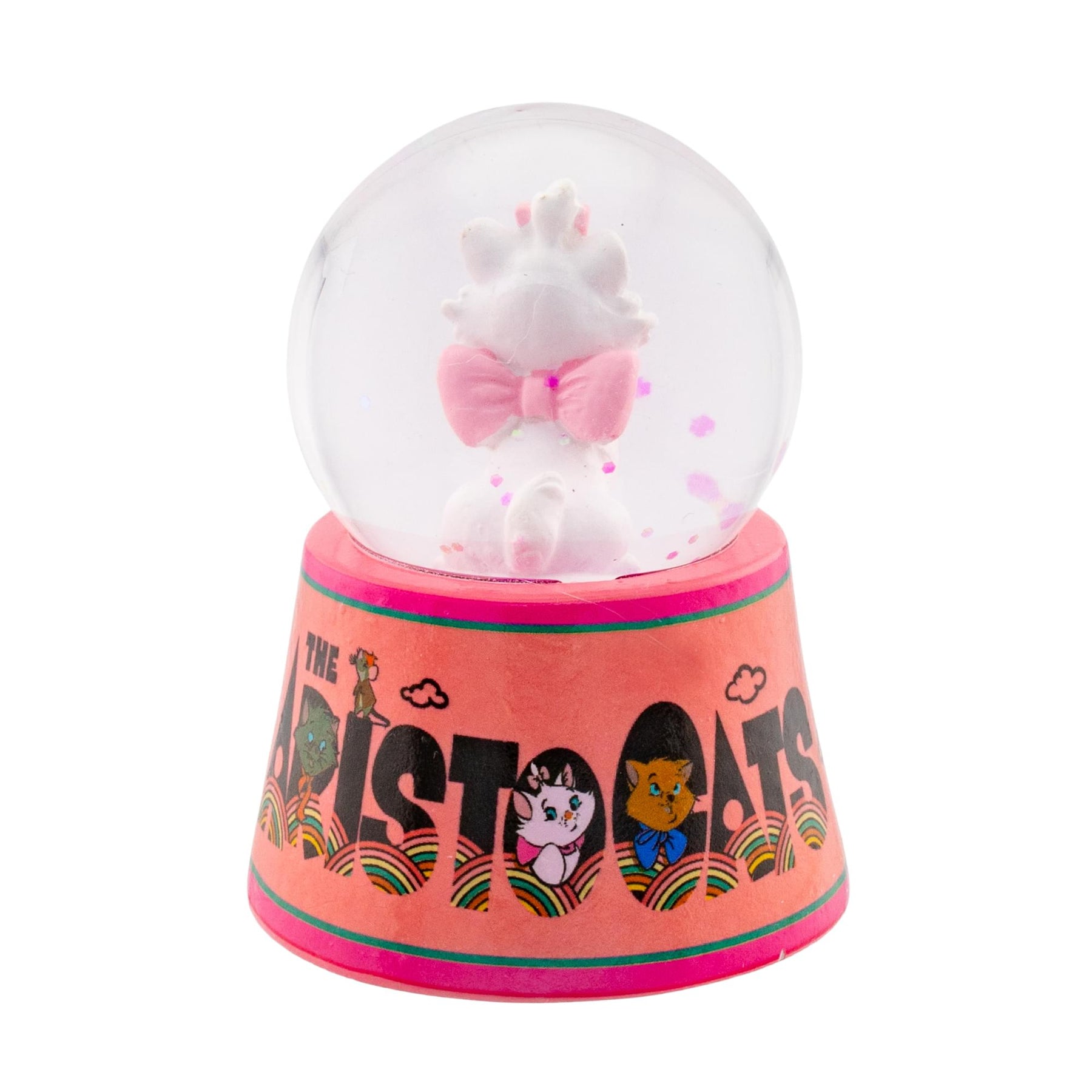 Disney Aristocats Marie "Everybody Wants To Be A Cat" Mini Light-Up Snow Globe
