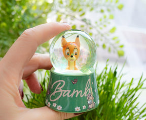 Disney Bambi "Pretty Flower" Mini Light-Up Snow Globe | 3 Inches Tall