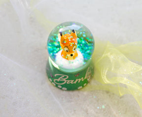 Disney Bambi "Pretty Flower" Mini Light-Up Snow Globe | 3 Inches Tall