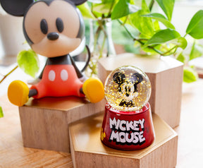 Disney Mickey Mouse Light-Up Mini Snow Globe | 2.75 Inches Tall