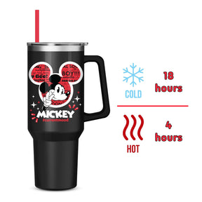 Disney Mickey Mouse "Current Mood" Stainless Steel Tumbler | Holds 40 Ounces