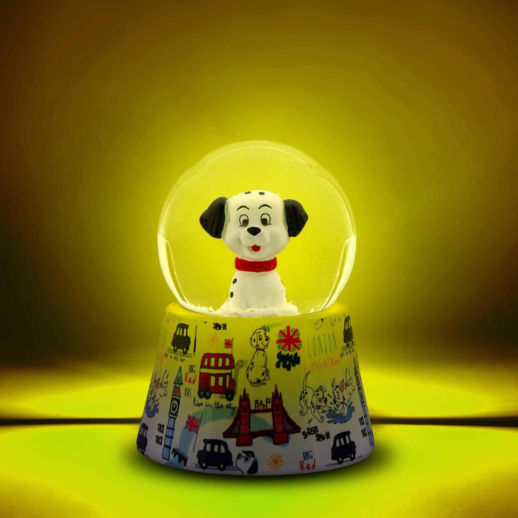 Disney 101 Dalmatians Lucky 3-Inch Mini Light-Up Snow Globe