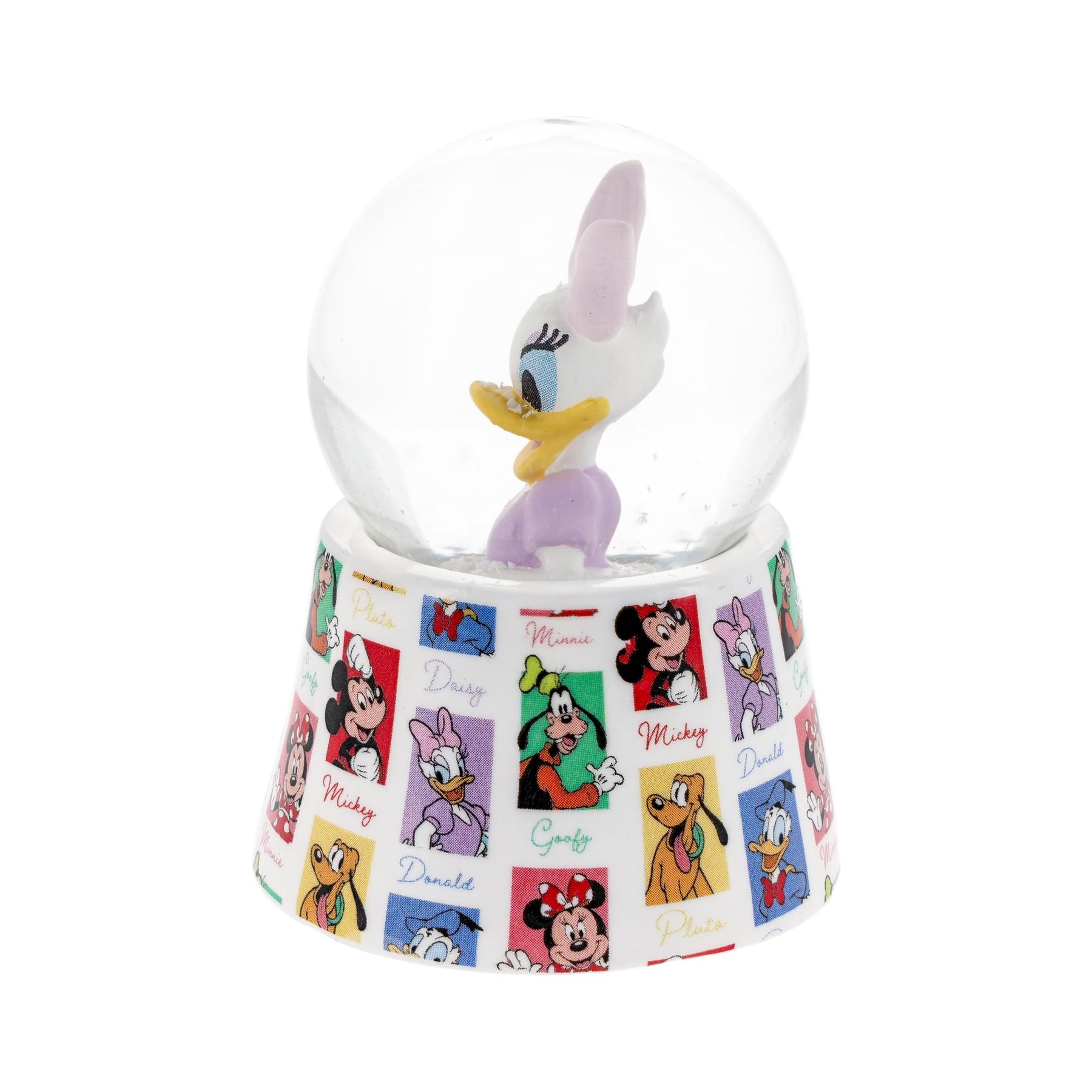 Disney Daisy Duck 3-Inch Mini Light-Up Snow Globe