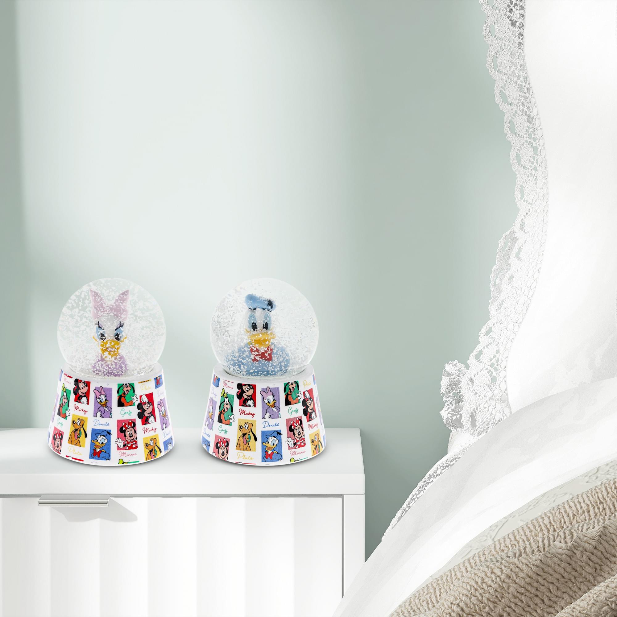 Disney Ducks Mini Light-Up Snow Globe Set Of 2| Daisy & Donald